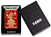 Зажигалка ZIPPO Eastern Design с покрытием Metallic Red, латунь/сталь, красная, 38x13x57 мм