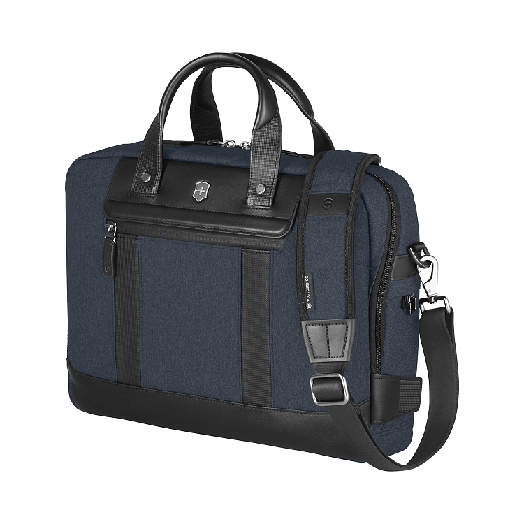 Портфель VICTORINOX Architecture Urban 2 Briefcase 15'', синий, полиэстер/кожа, 42x13x31 см, 16 л