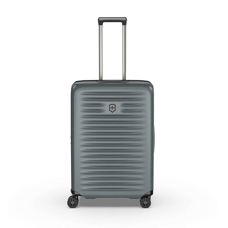Чемодан VICTORINOX Airox Advanced, серо-синий матовый, 100% поликарбонат Makrolon, 46x29x69 см, 75 л