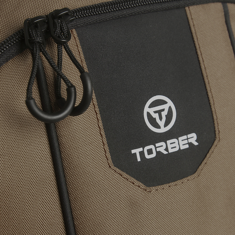 Рюкзак TORBER ROCKIT с отделением для ноутбука 15,6", коричневый, полиэстер 600D, 46 х 30 x 13