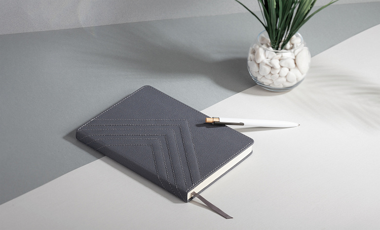 Ежедневник недатированный "Тоскана" с 3d-обложкой, формат А5, черный