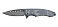 Нож складной Stinger, 85 мм, (серый), материал рукояти: сталь/алюминий (серый), в картонной коробке