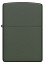Зажигалка ZIPPO Classic с покрытием Green Matte, латунь/сталь, зелёная, матовая, 38x13x57 мм