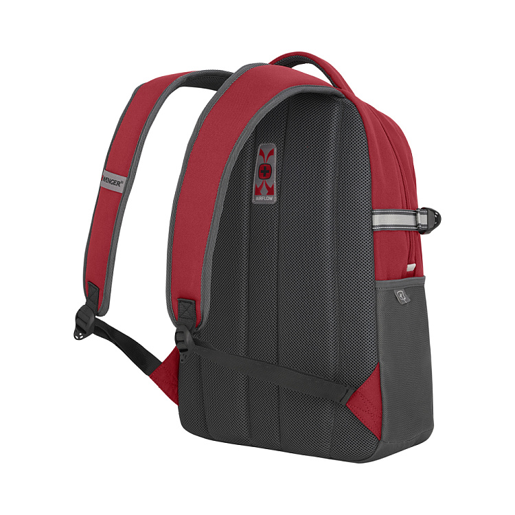 Рюкзак WENGER NEXT Ryde 16", красный/антрацит, переработанный ПЭТ/Полиэстер, 32х21х47 см, 26 л.
