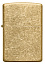 Зажигалка ZIPPO Classic с покрытием Tumbled Brass, латунь/сталь, золотистая, матовая, 38x13x57 мм