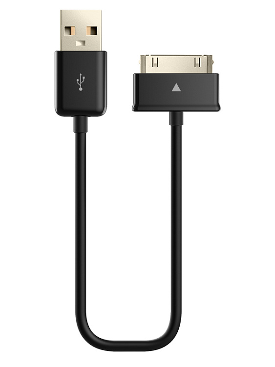 Кабель USB 2.0 - Samsung Galaxy Tab, 1м, 2.1A, черный, OLMIO