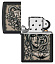 Зажигалка ZIPPO Gory Tattoo с покрытием Black Matte, латунь/сталь, черная, матовая, 38x13x57 мм