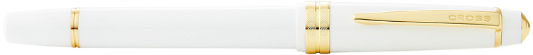 Перьевая ручка Cross Bailey Light Polished White Resin and Gold Tone, перо F