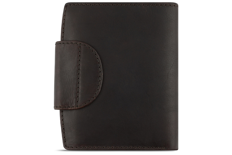 Бумажник KLONDIKE RUSH «Jenny», натуральная кожа в темно-коричневом цвете, 11 х 12,5 х 2,5 см