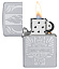 Зажигалка ZIPPO Harley-Davidson® c покрытием Satin Chrome™, латунь/сталь, серебристая, 38x13x57 мм