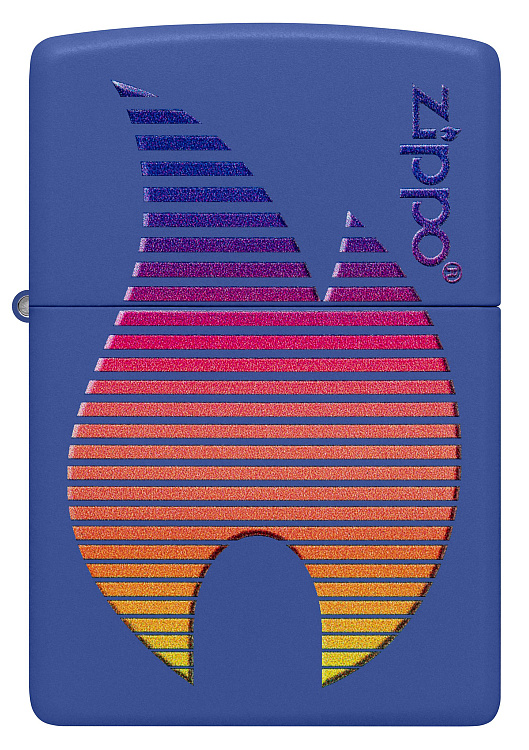 Зажигалка ZIPPO Classic с покрытием Royal Blue Matte, латунь/сталь, синяя, матовая, 38x13x57 мм