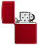 Зажигалка ZIPPO Classic с покрытием Candy Apple Red™, латунь/сталь, красная, глянцевая, 38x13x57 мм