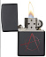 Зажигалка ZIPPO Classic с покрытием Black Matte, латунь/сталь, чёрная, матовая, 38x13x57 мм
