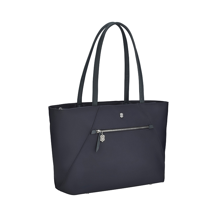 Сумка VICTORINOX Victoria Signature Tote, синяя, нейлон/кожа, 51x15x30 см, 19 л