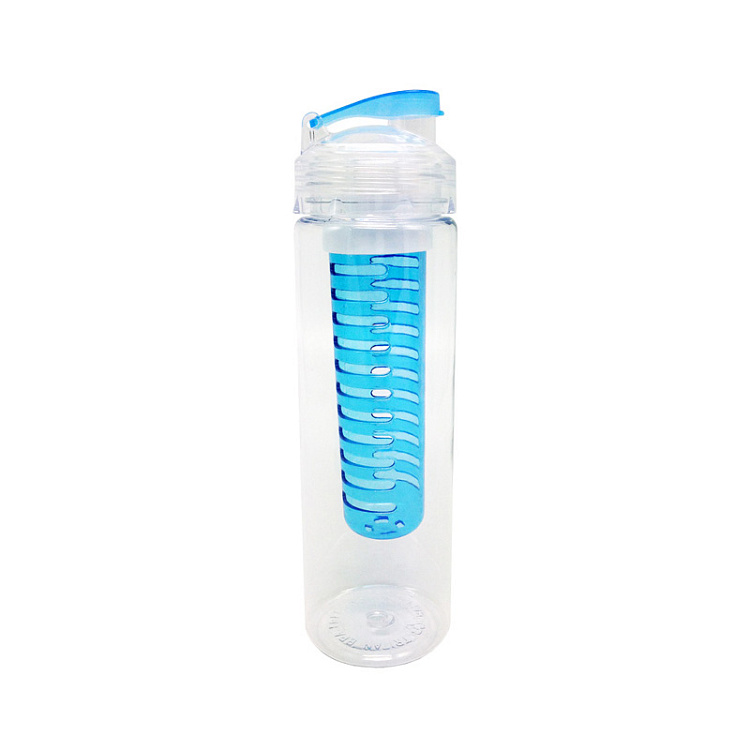 Пластиковая бутылка с емкостью для фруктов, 0,7 л