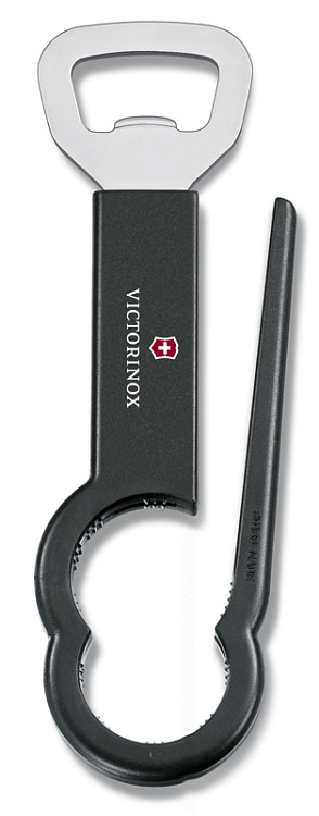 Открывалка для бутылок VICTORINOX Pet, сталь/пластик, чёрная