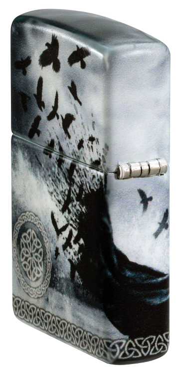 Зажигалка ZIPPO Mazzi® с покрытием 540 Matte, латунь/сталь, белая, 38x13x57 мм