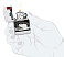 Зажигалка ZIPPO Hot Rod Design с покрытием 540 Matte, латунь/сталь, белая, матовая, 38x13x57 мм