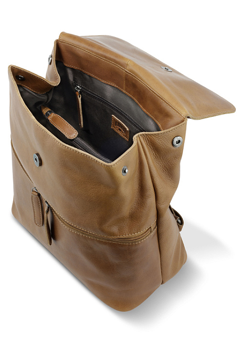 Рюкзак женский KLONDIKE GOLD «Miki», натуральная кожа в коньячном цвете, 39 х 32 х 14,5 см