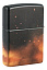 Зажигалка ZIPPO Mythological с покрытием Glow In The Dark Green, латунь/сталь, черная, 38x13x57 мм