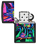 Зажигалка ZIPPO Counter Culture с покрытием Black Light, латунь/сталь, черная,матовая 38x13x57 мм