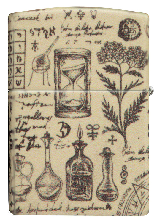Зажигалка ZIPPO Alchemy Design с покрытием 540 Matte, латунь/сталь, бежевая, матовая, 38x13x57 мм