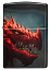 Зажигалка ZIPPO Dragon Design с покрытием 540 Matte, латунь/сталь, черная, 38x13x57 мм
