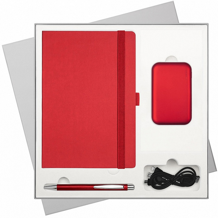 Подарочный набор Portobello/Chameleon NEO красный (Ежедневник недат А5, Ручка