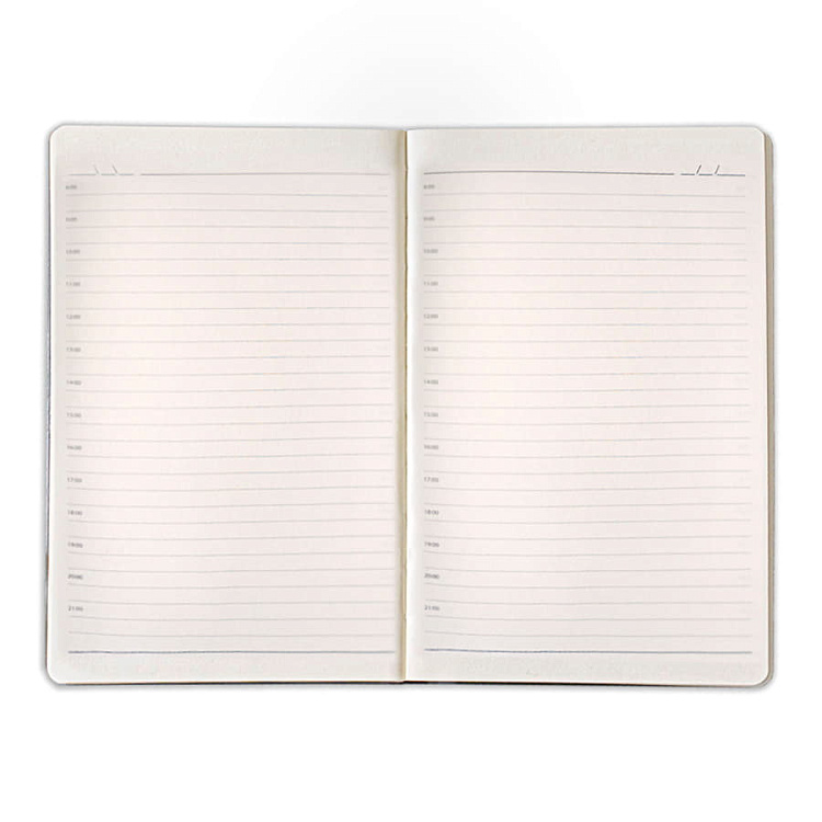 Ежедневник недатированный SIMPLY FIRM, А5,  голубой, кремовый блок, в линейку