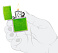 Зажигалка ZIPPO Classic с покрытием Lurid™, латунь/сталь, зеленая, глянцевая, 38x13x57 мм