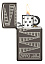 Зажигалка 65th Anniversary Zippo Slim® с покрытием Black Ice®, латунь/сталь, чёрная, 29x10x60 мм