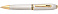 Шариковая ручка Cross Peerless 125. Цвет - платиновый/позолота