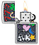 Зажигалка ZIPPO All Luck с покрытием Street Chrome, латунь/сталь, серебристая, 38x13x57 мм