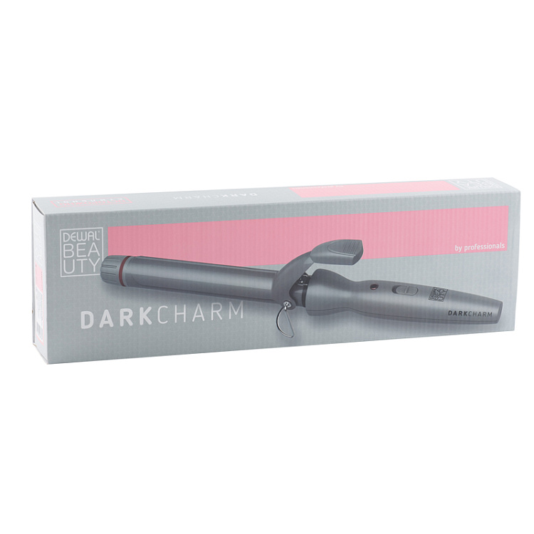 Плойка для волос DEWAL BEAUTY Dark Charm, 25 мм, 40 Вт, серая