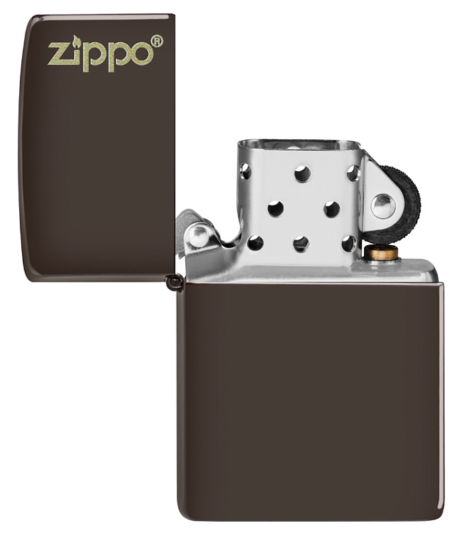 Зажигалка ZIPPO Classic с покрытием Brown Matte, латунь/сталь, коричневая, матовая, 38x13x57 мм