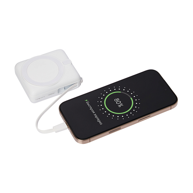 Внешний аккумулятор с подсветкой Ritter PD 10000mAh с функцией беспроводной зарядки 15W