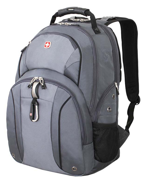Рюкзак WENGER,15” серый/серебристый, полиэстер 900D/М2 добби, 34x16x48 см, 26 л