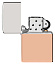 Зажигалка ZIPPO Bimetal с двойным металлическим покрытием, медь/латунь/сталь, медная, 38x13x57 мм