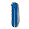 Нож-брелок VICTORINOX Classic SD Colors "Deep Ocean", 58 мм, 7 функций, полупрозрачный синий