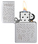 Зажигалка ZIPPO Mosaic с покрытием Satin Chrome, латунь/сталь, серебристая, матовая, 38x13x57 мм