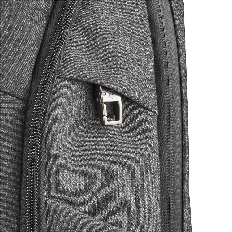 Рюкзак VICTORINOX Architecture Urban2 Deluxe Backpack 15”, серый, полиэстер/кожа, 31x23x46 см, 23 л