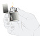 Зажигалка ZIPPO Logo с покрытием White Matte, латунь/сталь, белая, матовая, 38x13x57 мм