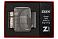 Зажигалка ZIPPO Armor™ Wolf  с покрытием High Polish Black Ice®, латунь/сталь, чёрная, 38x13x57 мм