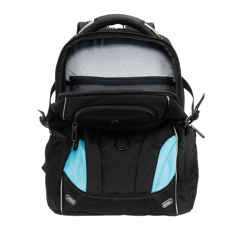 Рюкзак TORBER XPLOR с отделением для ноутбука 15", чёрный, полиэстер 900D, 34x22x46 см, 34л