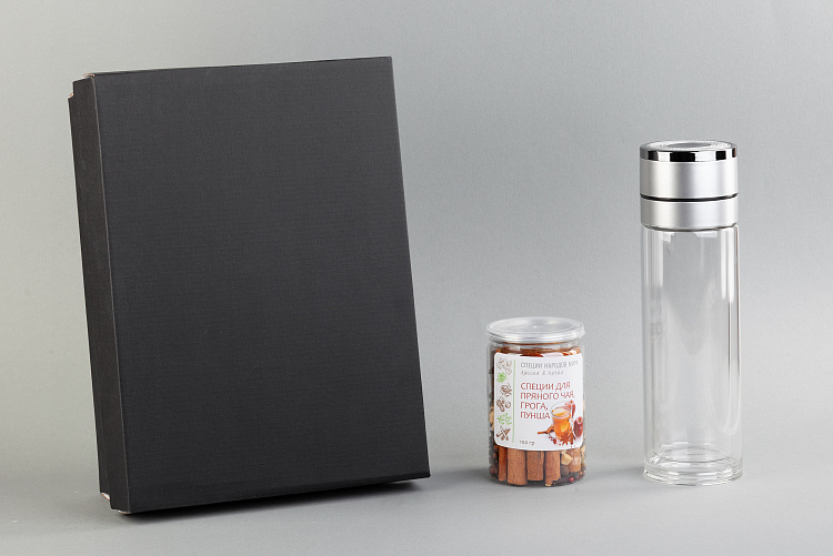 Набор подарочный "Pleasure": термос "Press", специи