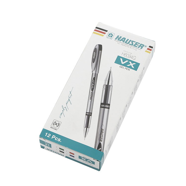 Гелевая ручка Hauser VX, пластик, цвет черный