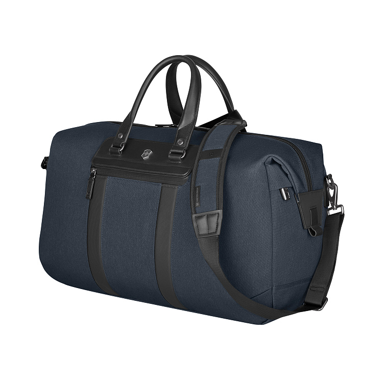 Дорожная сумка VICTORINOX Architecture Urban 2 Weekender, синий, полиэстер/кожа, 24x56x30 см, 45 л