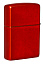 Зажигалка ZIPPO Classic с покрытием Metallic Red, латунь/сталь, красная, матовая, 38x13x57 мм