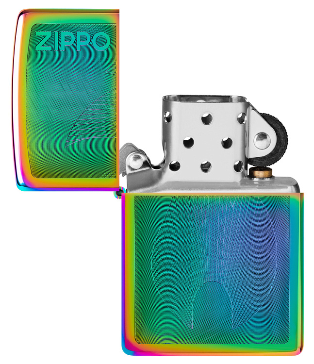 Зажигалка ZIPPO Classic с покрытием Multi Color, латунь/сталь, разноцветная, 38x13x57 мм
