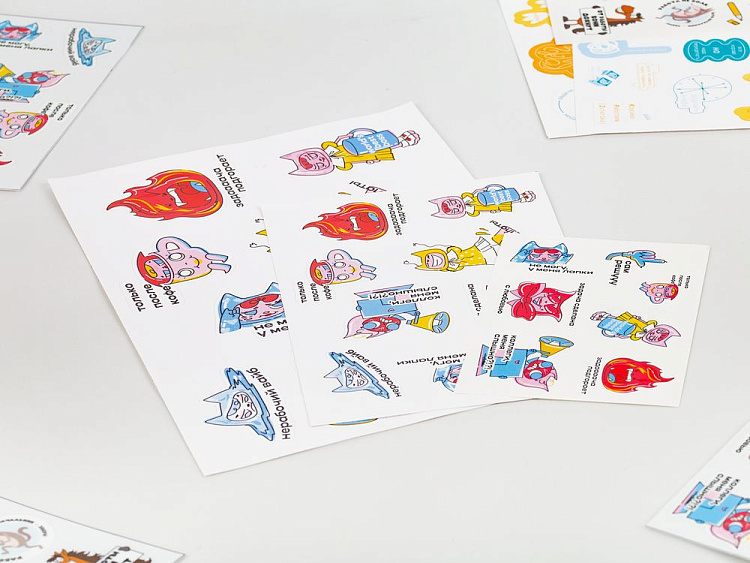 Наклейки из ПВХ Sticker Pack на заказ
